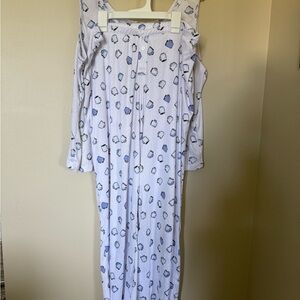 Rae Dunn Blue and White Pajama Set